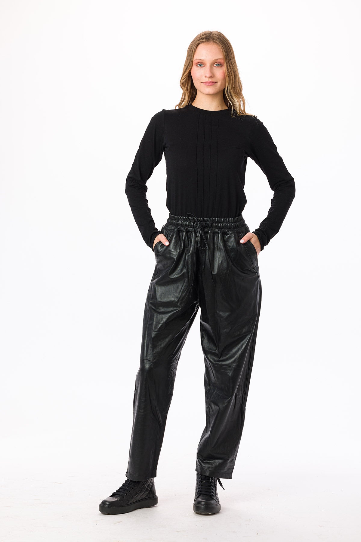 ASOS Design Faux Leather Pants Size US 8 Black Bottoms Solid Women's Casual  New | eBay